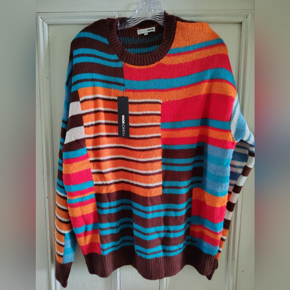 Colorful Striped Sweater - Picture 2 of 3